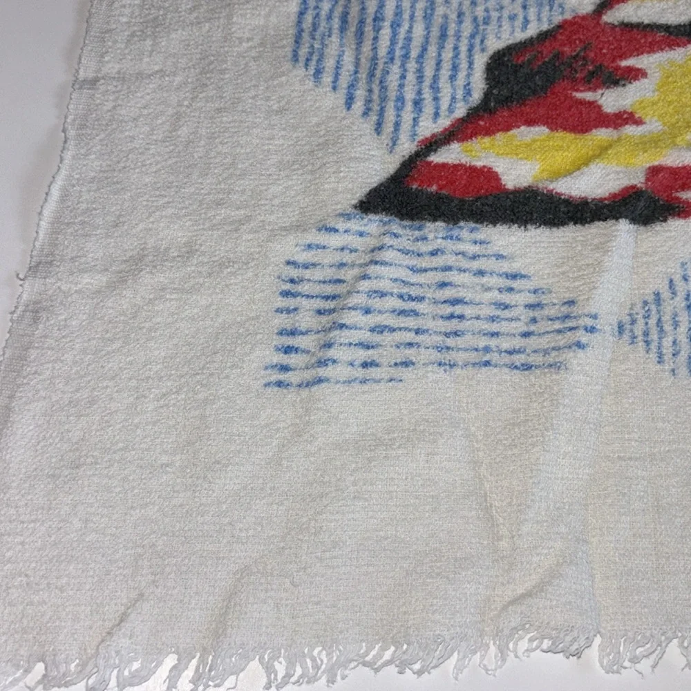 Lighthouse Beach Towel Vintage White And Red Beach Towel 1960s Kmart Beach